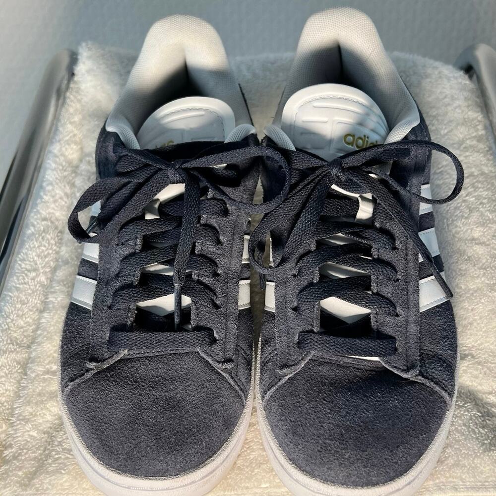 adidas GRAND COURT 2.0 SHOES - Blue and White - Size 6.5Y/8.5 Women's